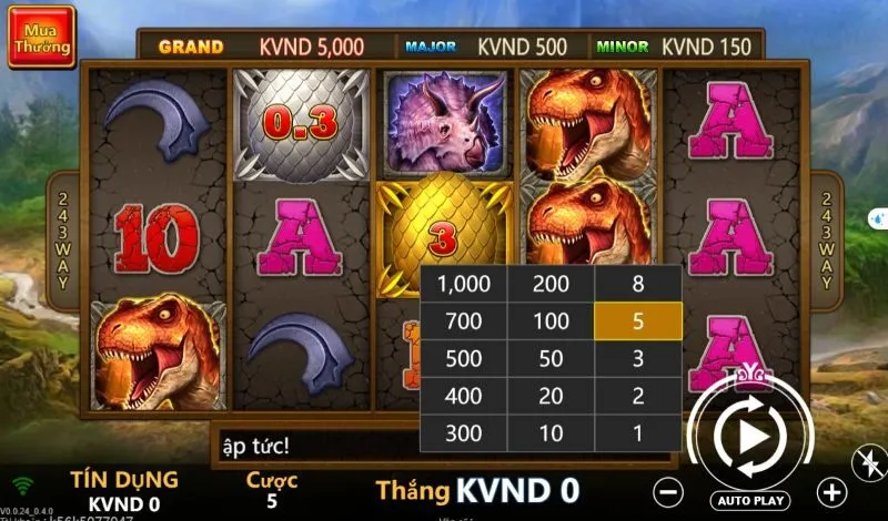 Hướng dẫn cách chơi chi tiết Trứng khủng long New88